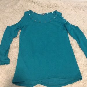 Sweater with silver studs